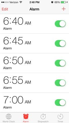 iPhone alarm funny