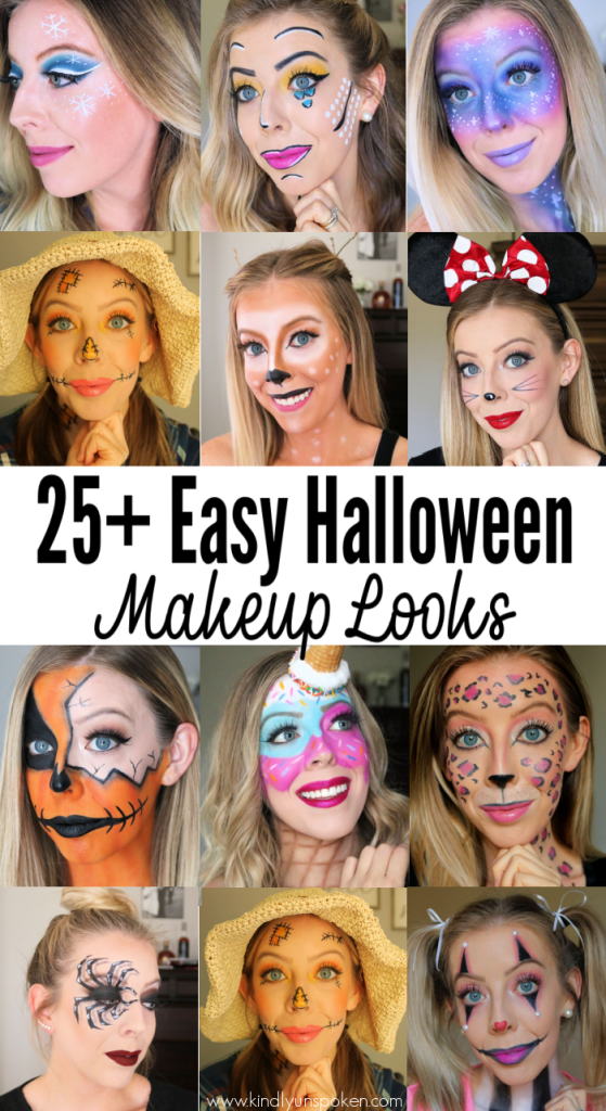 25+ Easy Halloween Makeup Looks (Step-By-Step Tutorials) - Kindly Unspoken