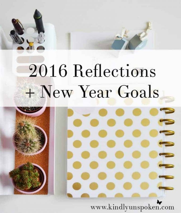 2016 Reflections + New Year Goals