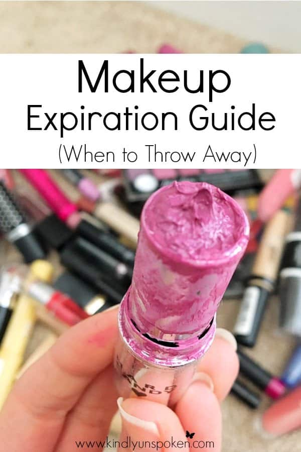 Wondering how long makeup products like foundation, lipstick, and eyeshadow is good for? Today I'm sharing a super helpful expiration guide for beauty products that will help you know exactly when to save or toss all your makeup products and tips on how to tell when products are expired.