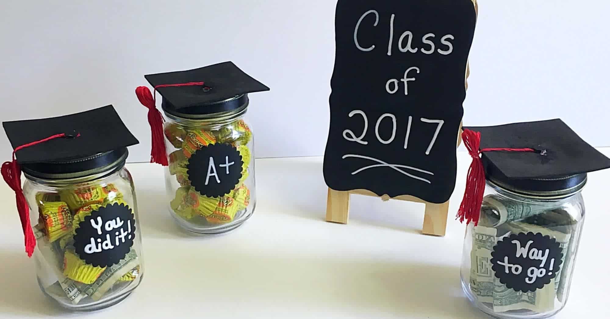 Adorable + Easy DIY Graduation Cap Mason Jars Kindly Unspoken