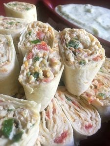 Skinny Chicken Taco Pinwheels
