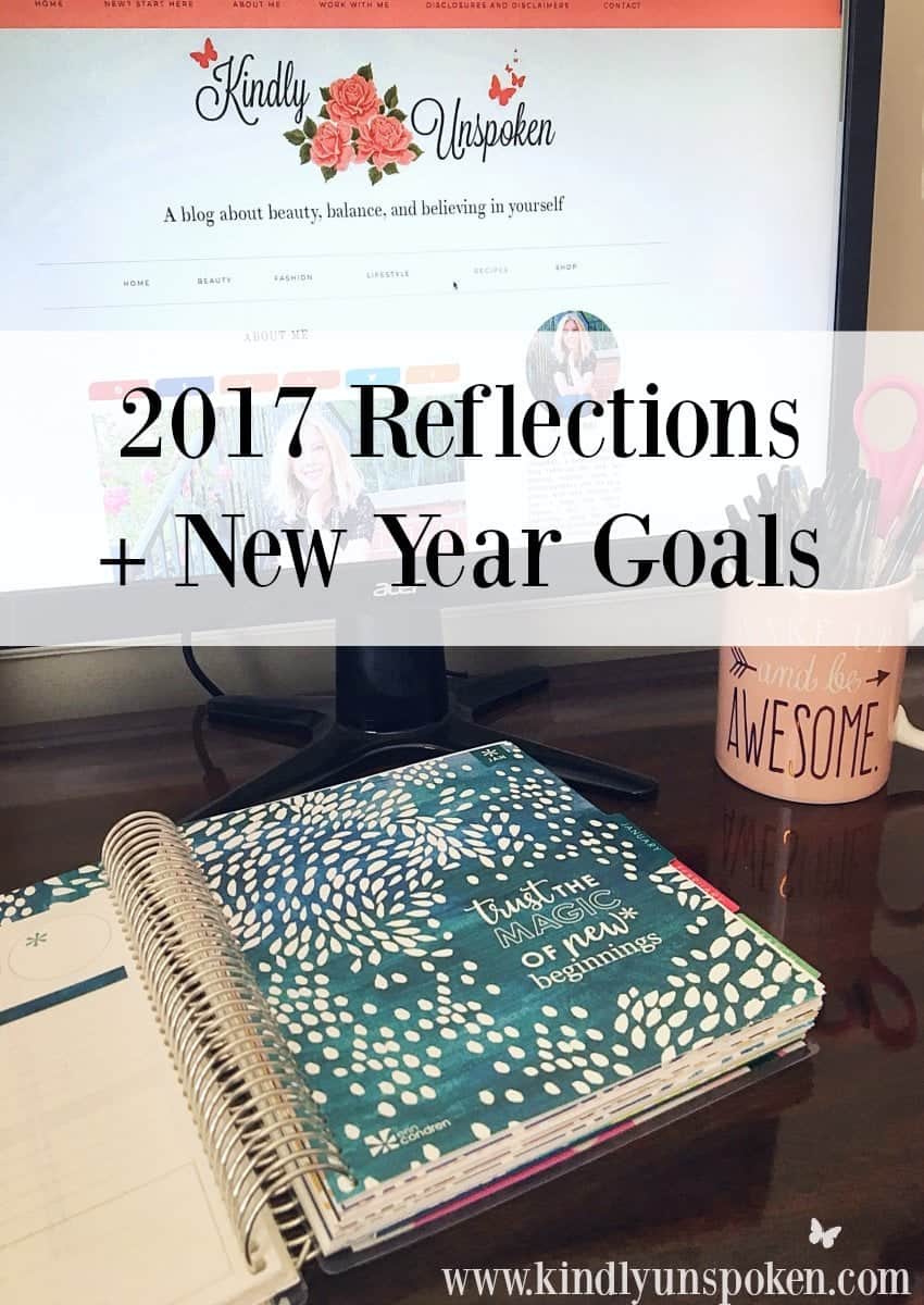 2017 Reflections + New Year Goals- Hear about some of my favorite moments, accomplishments, and struggles as I reflect on 2017, plus my blogging and personal new year goals for 2018! 