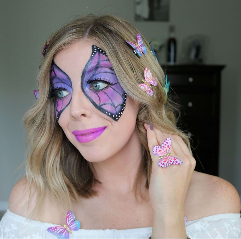 Colorful Butterfly Makeup Halloween Tutorial - Kindly Unspoken
