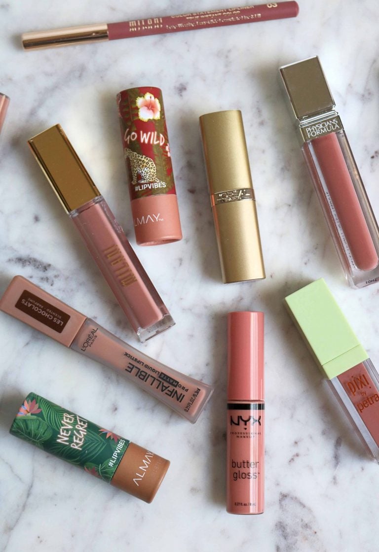 Best Nude Drugstore Lipsticks with Swatches