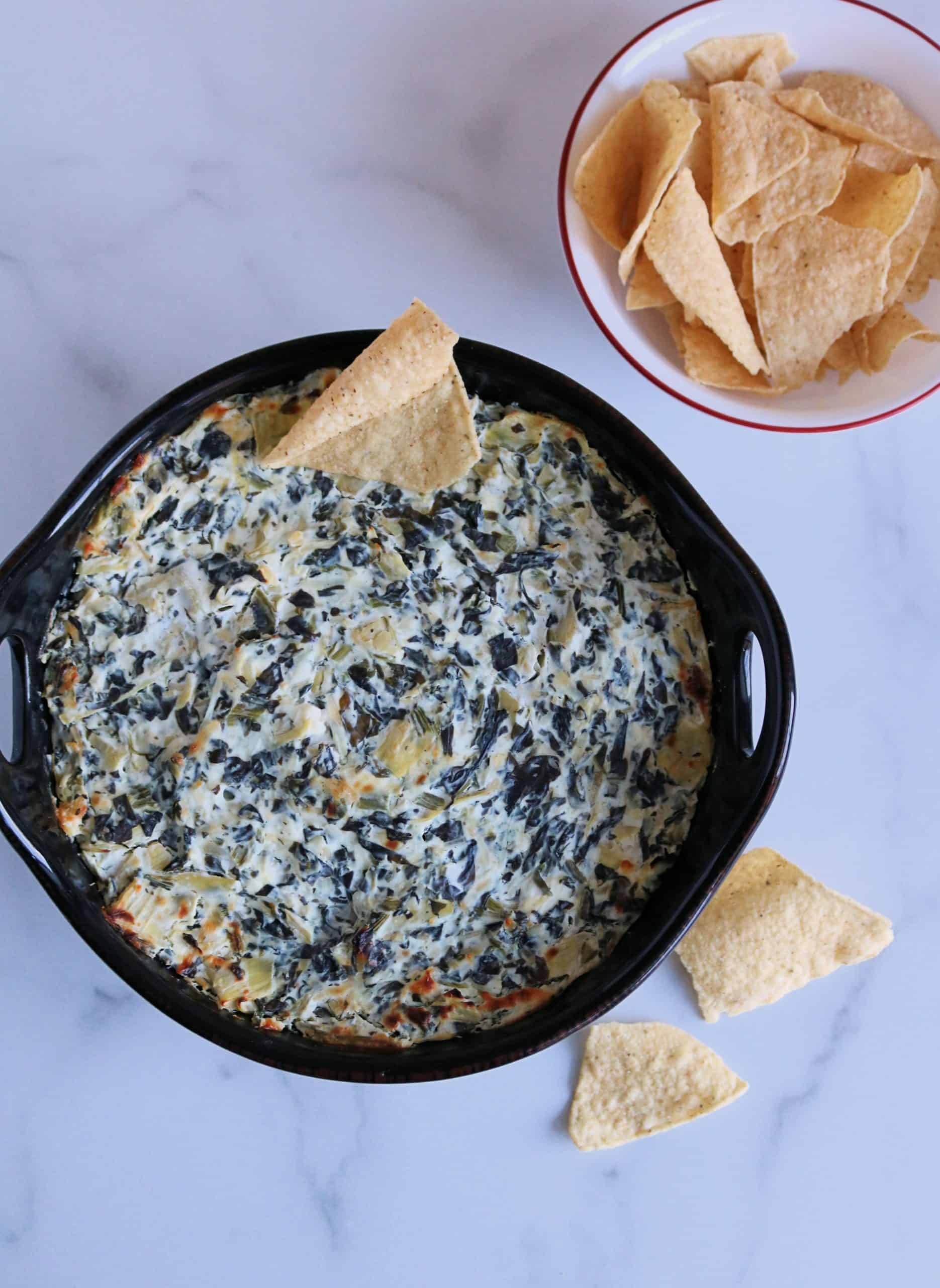 Skinny Spinach Artichoke Dip {No Mayo} Kindly Unspoken