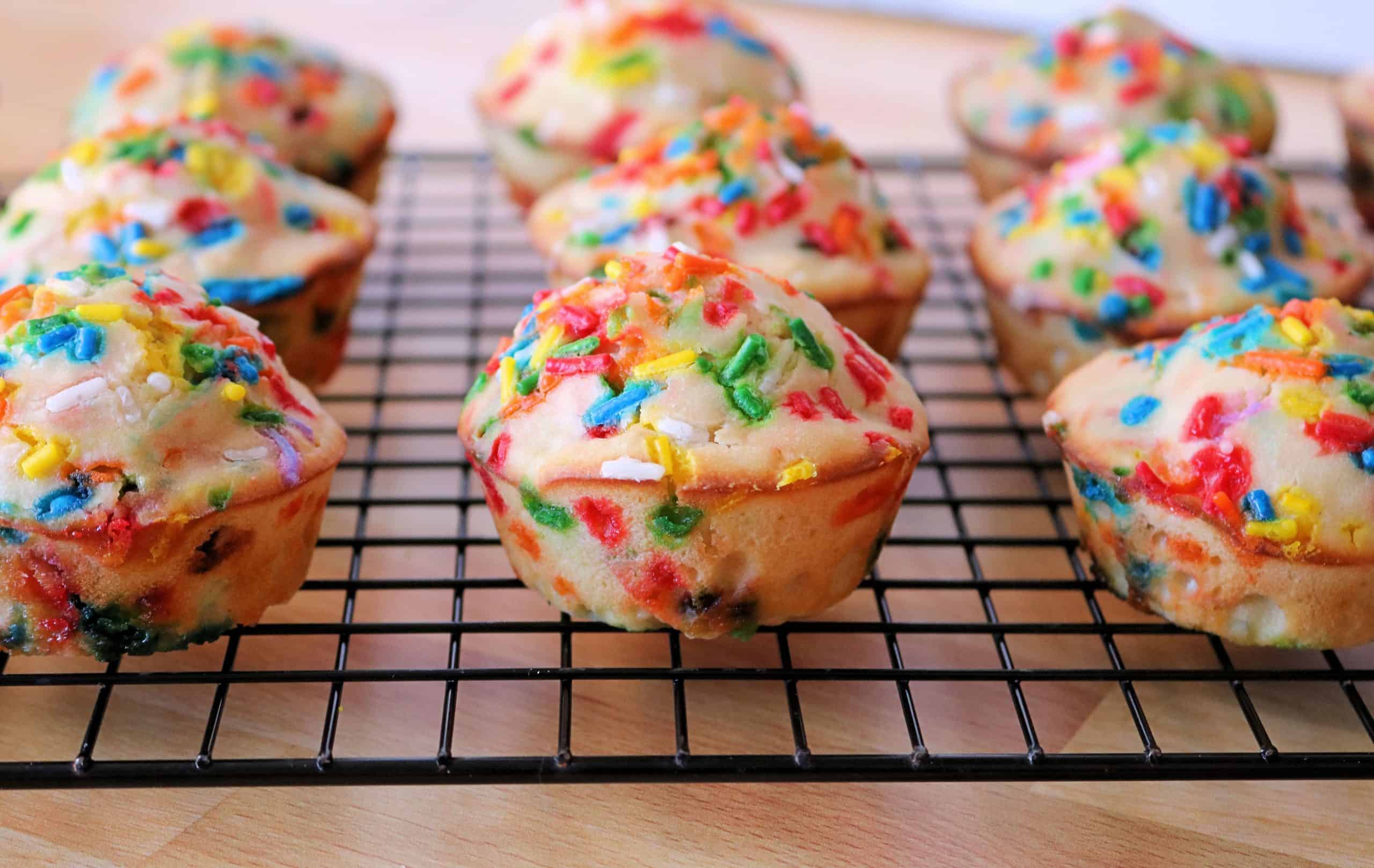 Delicious Sprinkle Birthday Cake Muffins (So Easy!) Kindly Unspoken