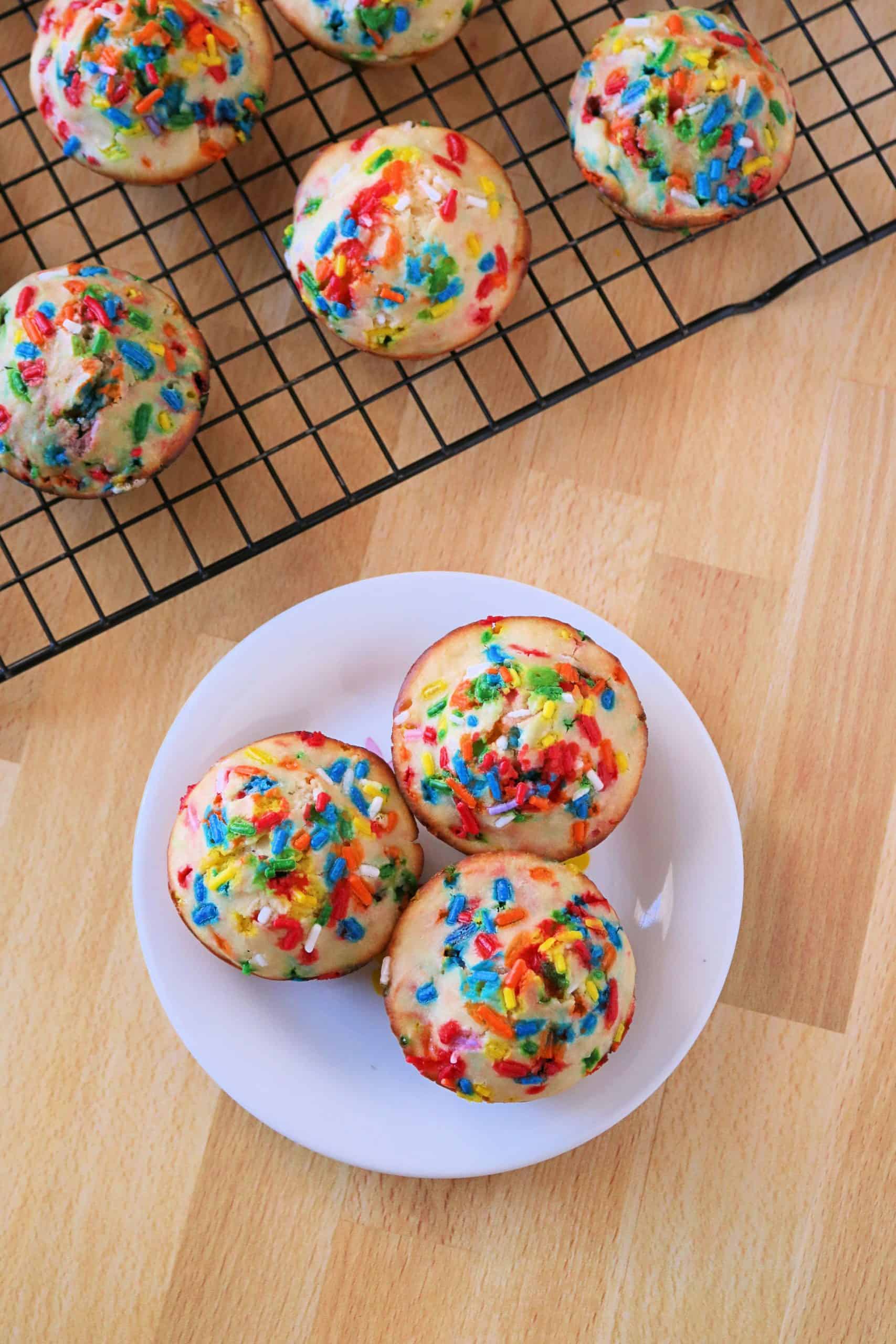Delicious Sprinkle Birthday Cake Muffins (So Easy!) Kindly Unspoken