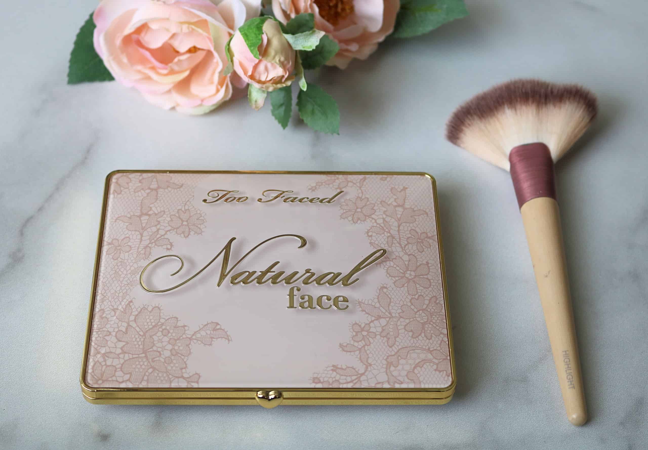 Sharing a Too Faced Natural Face Palette Review with swatches of all 6 shades. This gorgeous natural face palette includes 2 blushes, 2 highlighters, and 2 bronzers in one beautiful, travel-friendly package, perfect for summer! #toofaced #makeupreview #facepalette #summermakeup