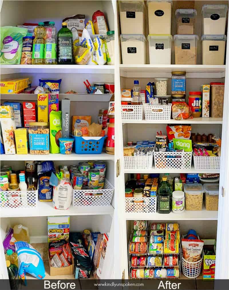 Small Pantry Organization Ideas (Pantry Makeover) Kindly Unspoken