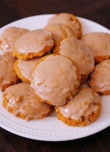 Cake Mix Pumpkin Spice Cookies with Maple Glaze