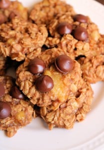 Easy Healthy Banana Oatmeal Cookies (No Flour)
