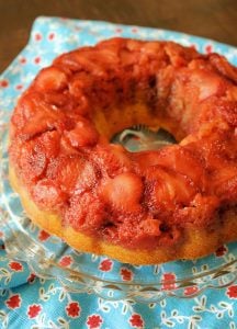 Homemade Easy Strawberry Upside Down Cake
