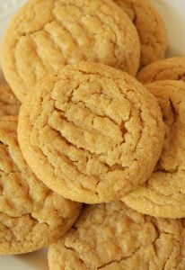 Soft & Chewy Peanut Butter Cookies (Self Rising Flour)