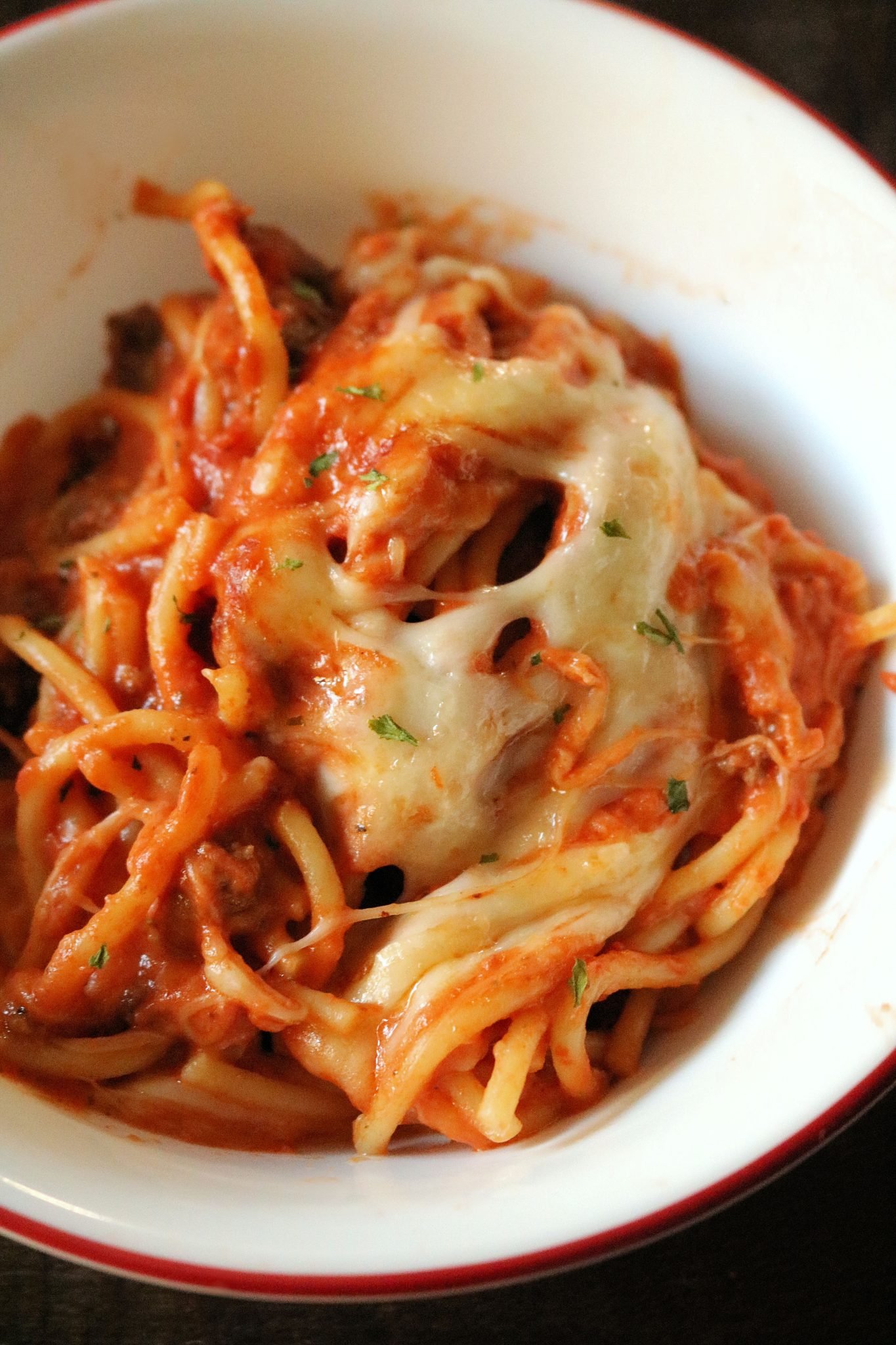 Cast Iron Skillet Spaghetti with Cream Cheese Kindly Unspoken