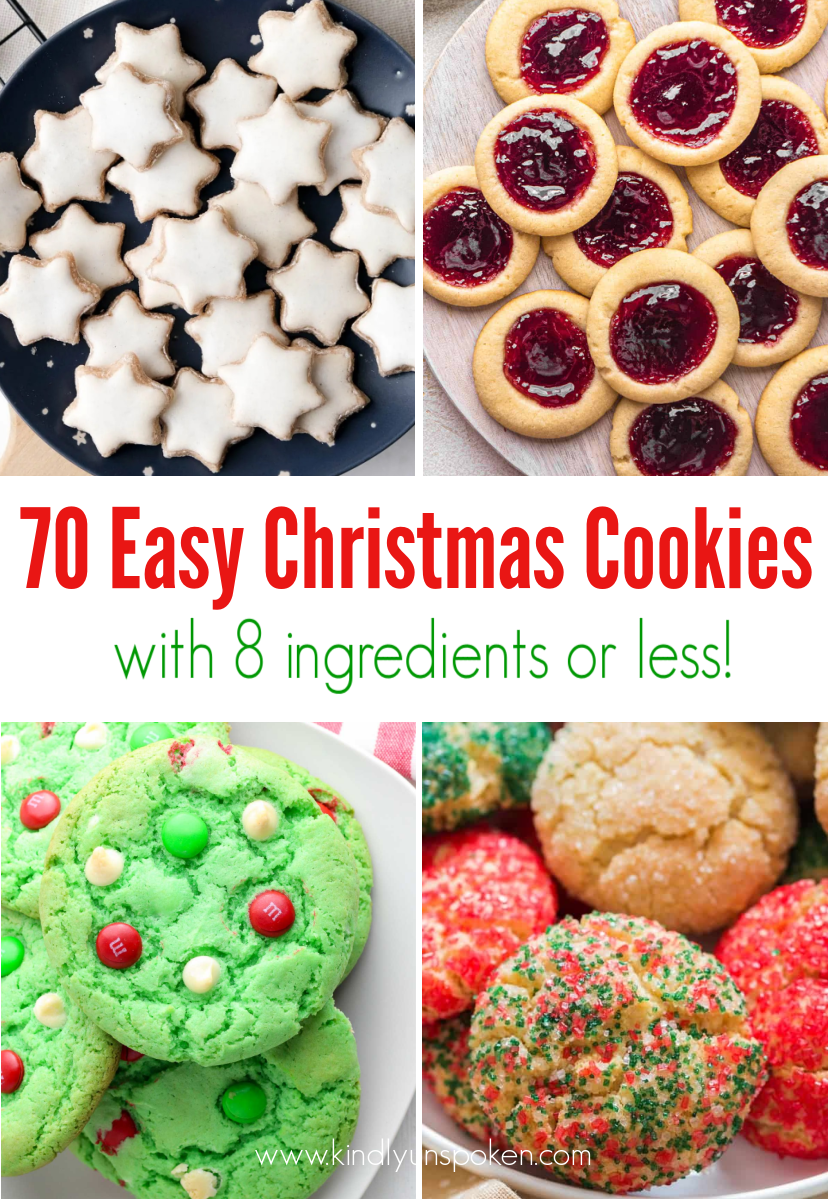 Love making Christmas cookies? Looking for quick and easy Christmas cookie recipes to try this year? Check out my roundup of 70 Easy Christmas Cookie Recipes with Few Ingredients with classic Christmas cookies everyone will love! 