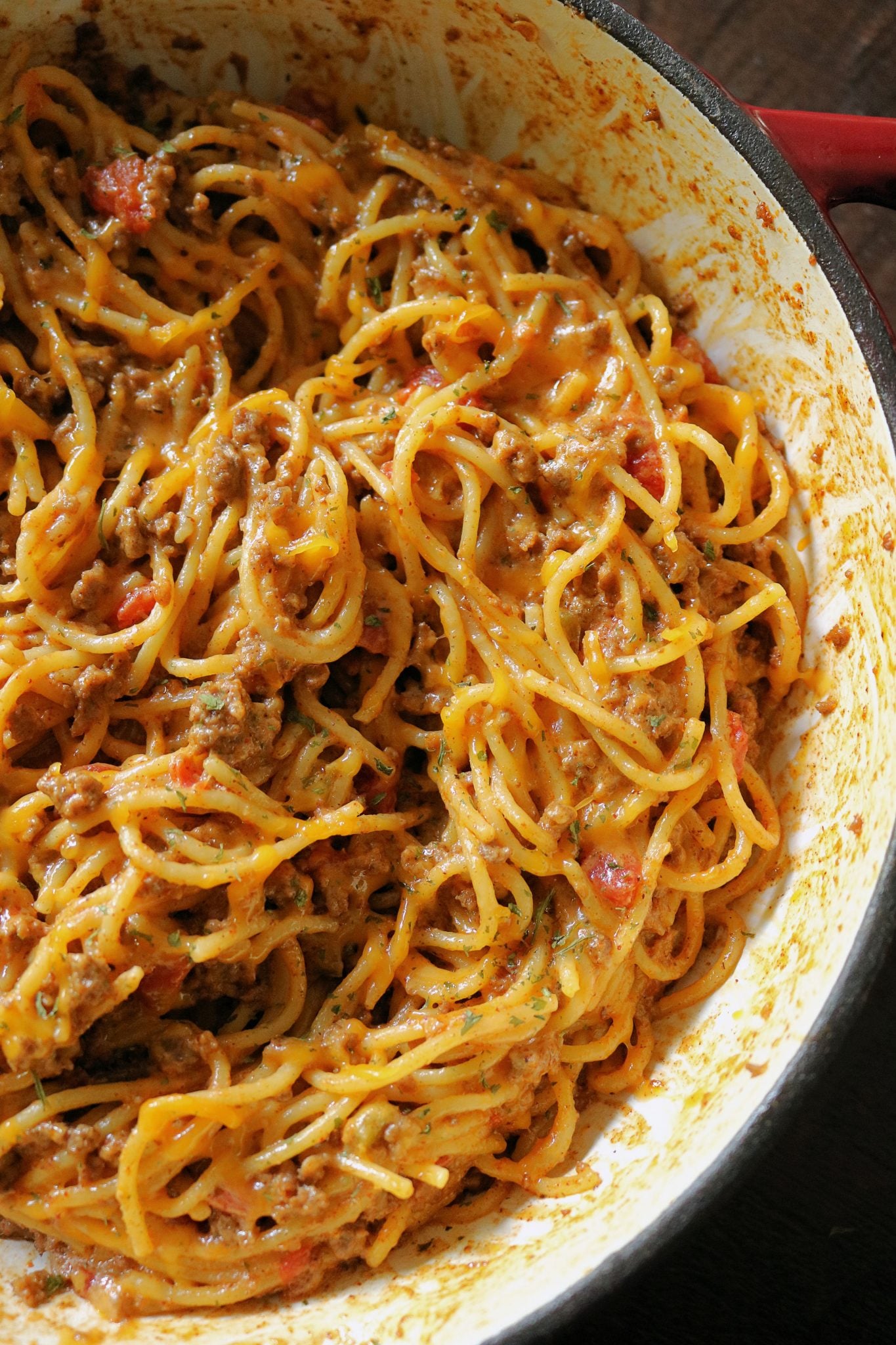 Easy 1 Easy One Pot Taco Spaghetti - Kindly Unspoken