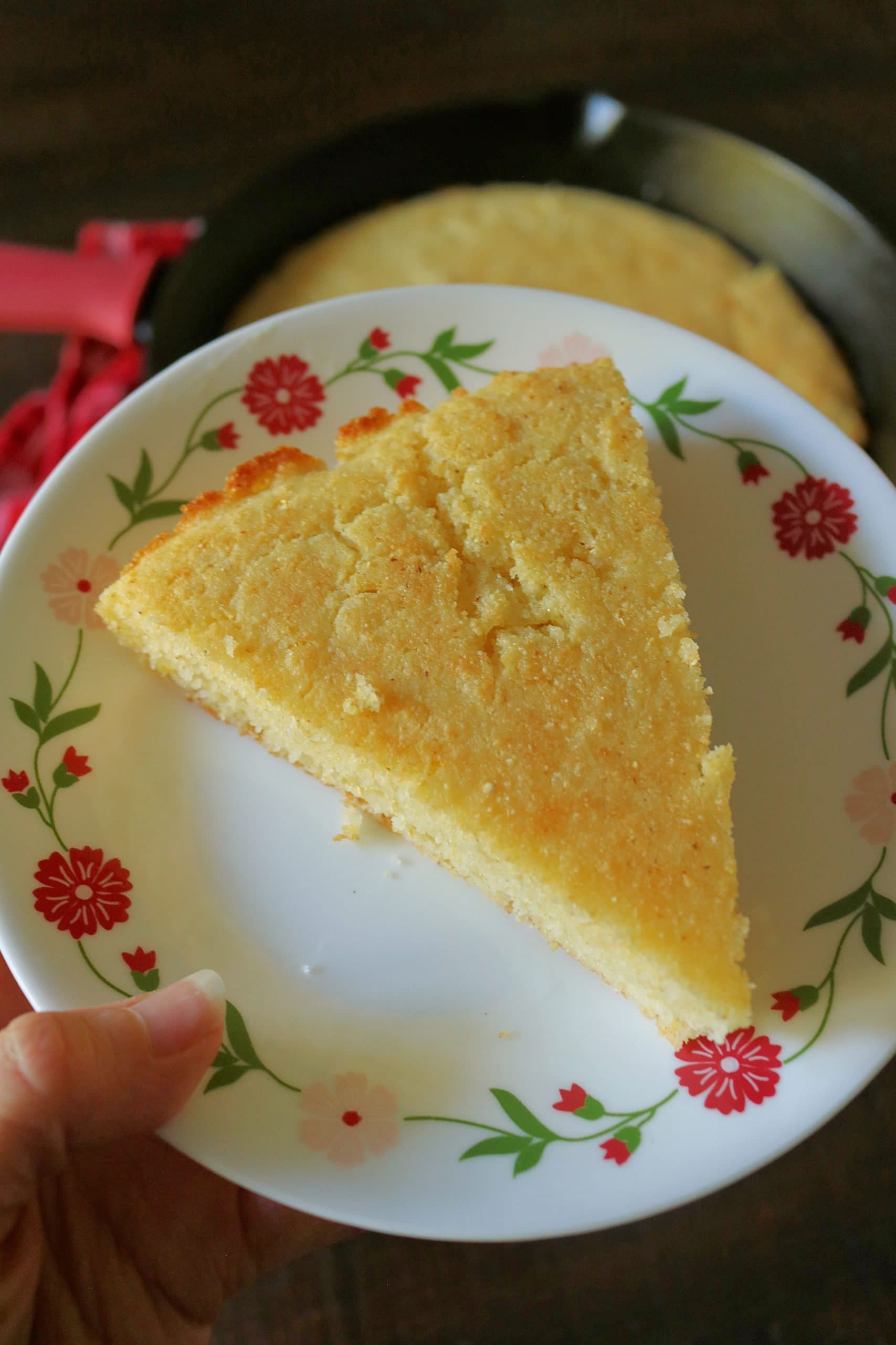 The search is over for the Best Southern Cornbread Recipe! This easy, buttery, and delicious old-fashioned Southern cornbread is made perfectly crispy in a cast iron skillet with self-rising cornmeal, no flour, and no sugar.