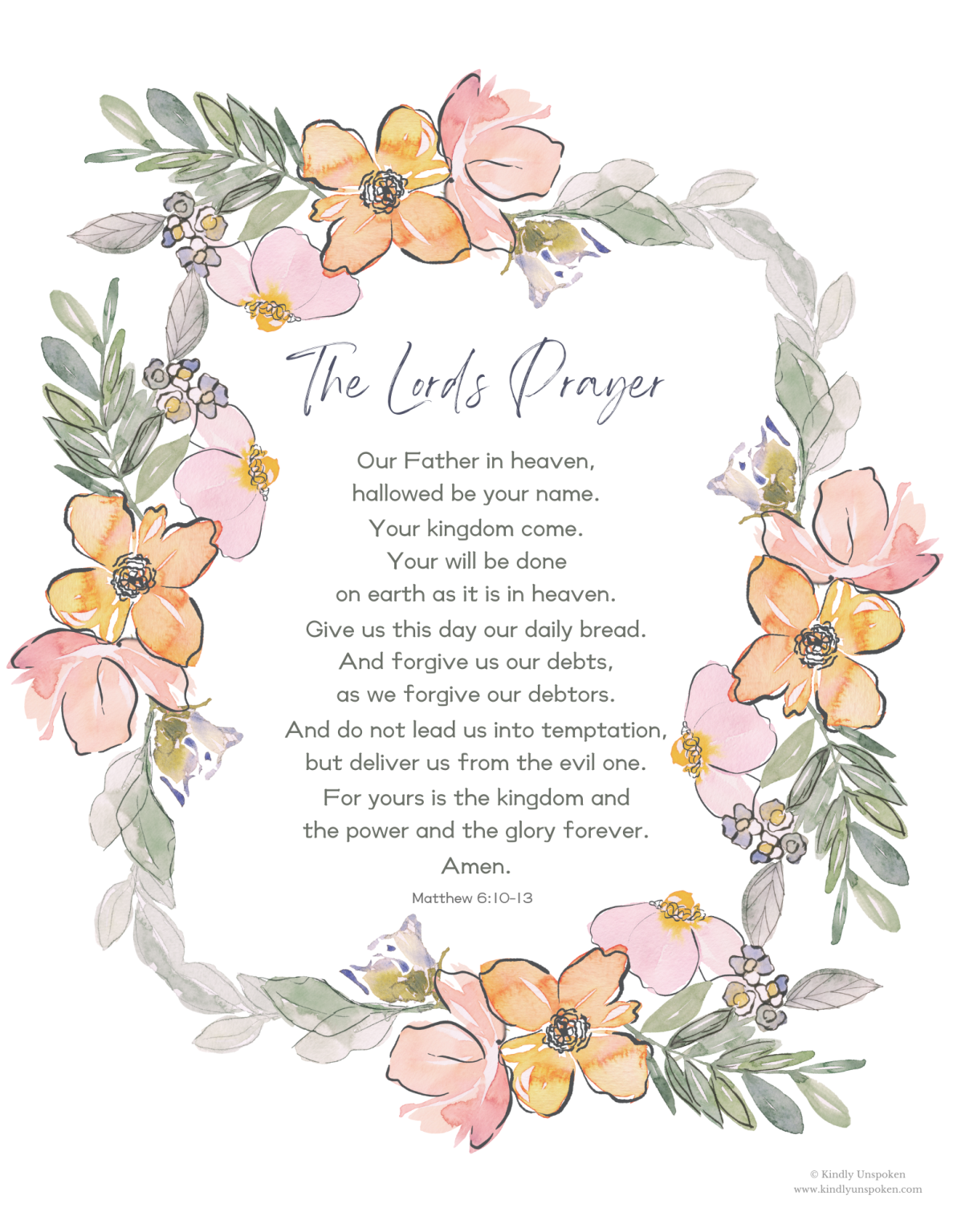 Printable Bible Verses Archives - Kindly Unspoken
